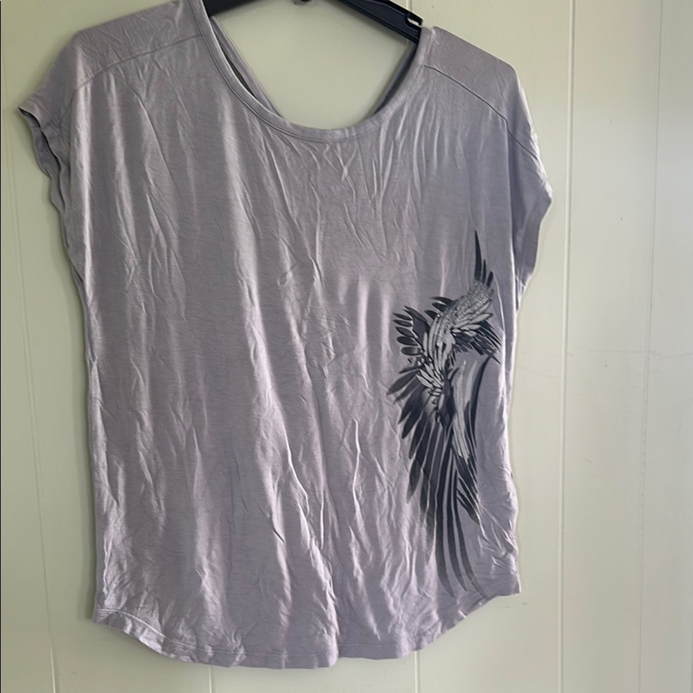 Harley-Davidson Purple Graphic Cap Sleeve Tee